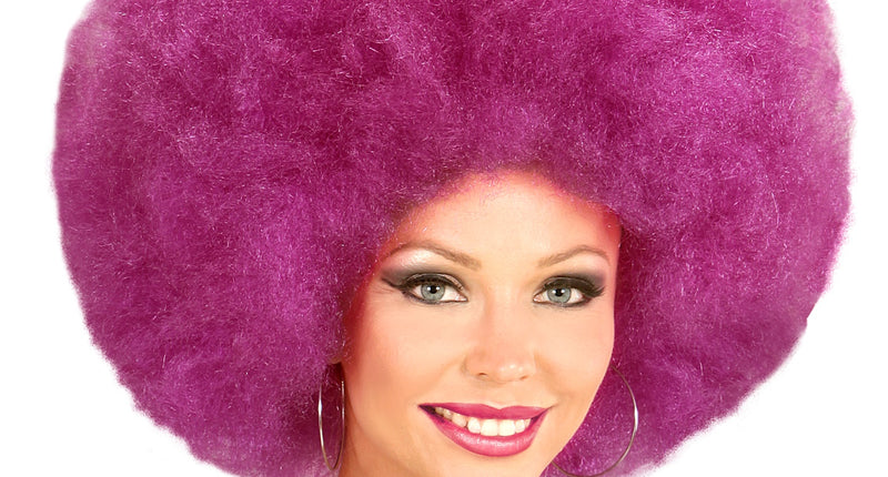 Widmann SRL Paarse oversized Afro pruik