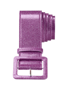 Widmann SRL Paarse sier riem met glitters