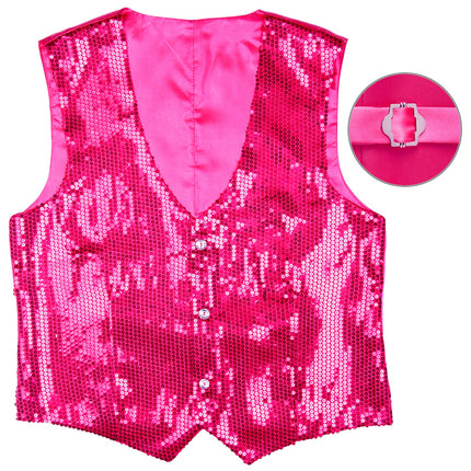 Widmann SRL Pailletten gillet vestje roze