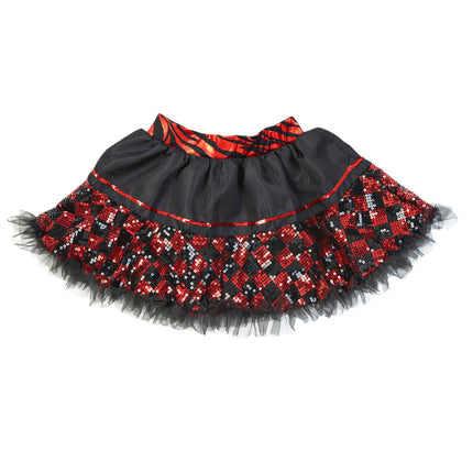 Widmann SRL Pailletten petticoat zwart rood