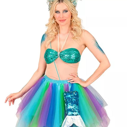 Widmann SRL Pailletten schoudertas zeemeermin kostuum Ruben