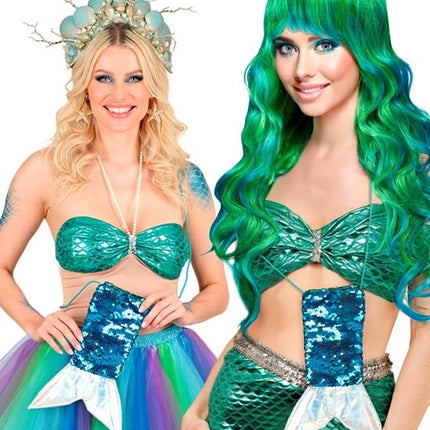 Widmann SRL Pailletten schoudertas zeemeermin kostuum Ruben