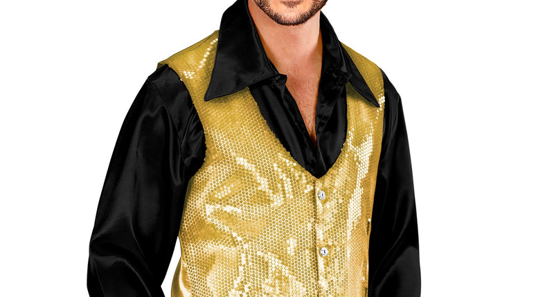 Widmann SRL Pailletten vest man goud