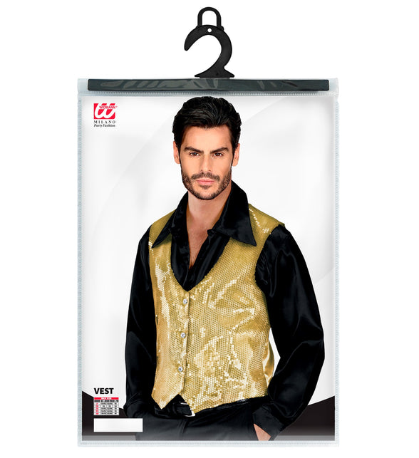 Widmann SRL Pailletten vest man goud