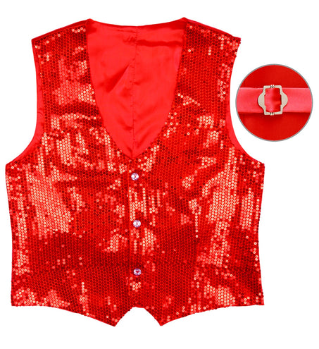 Widmann SRL Pailletten vest man rood
