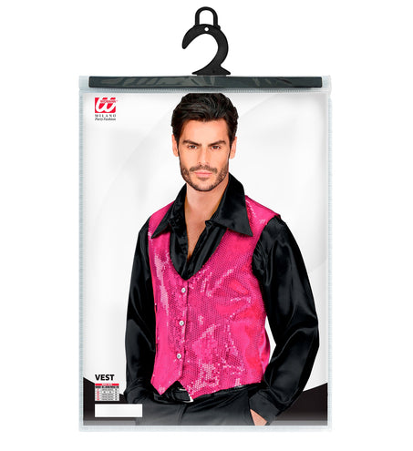 Widmann SRL Pailletten Vest Man Roze