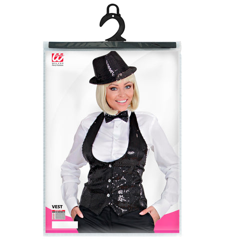 Widmann SRL Pailletten vestje dames zwart