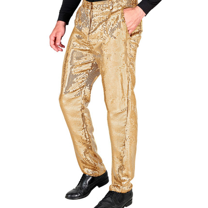 Widmann SRL Paillettenbroek Frank heren goud