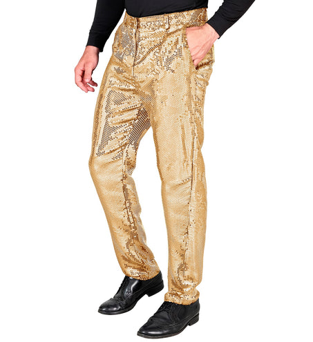 Widmann SRL Paillettenbroek Frank heren goud