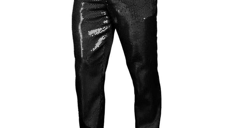 Widmann SRL Paillettenbroek Frank heren zwart