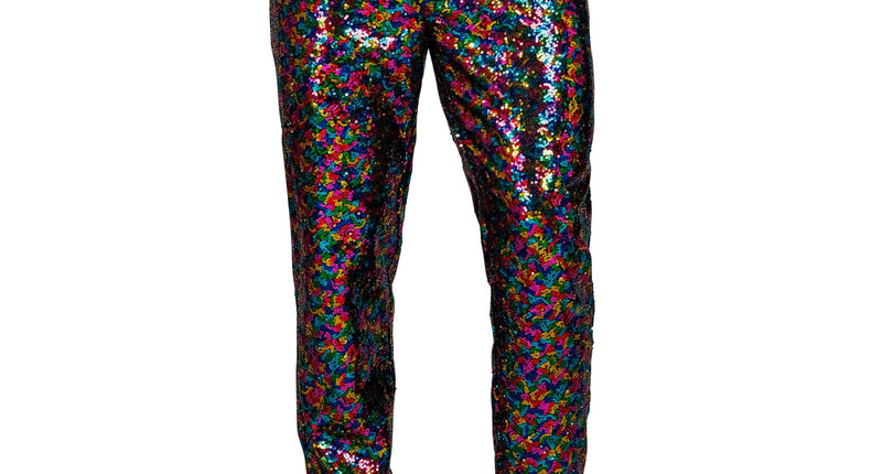 Widmann SRL Paillettenbroek heren meerkleurig