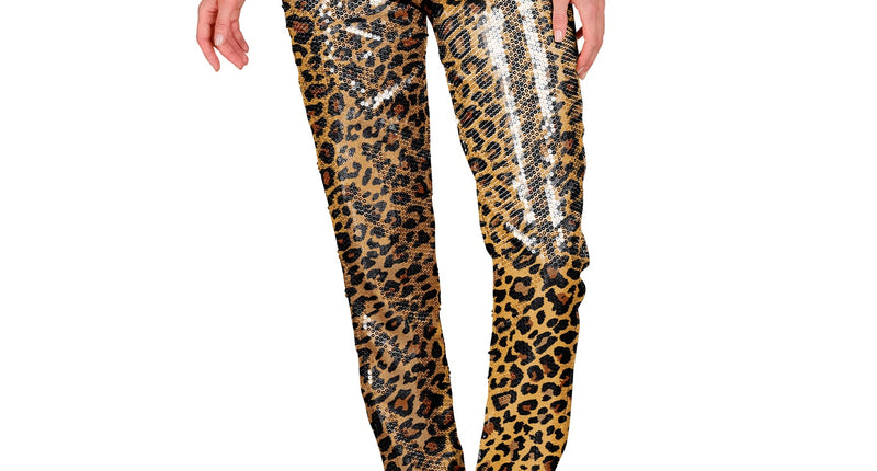 Widmann SRL Paillettenbroek Mara luipaard