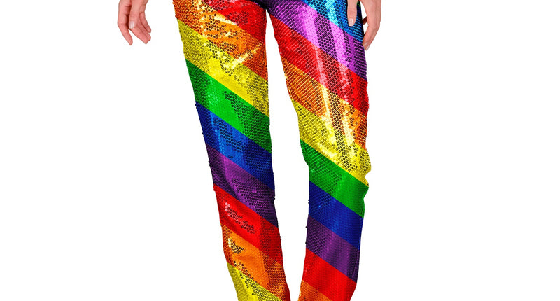 Widmann SRL Paillettenbroek Mara regenboog