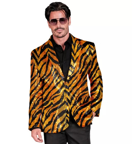 Widmann SRL Paillettencolbert tijger