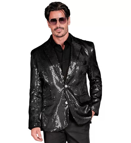 Widmann SRL Paillettencolbert zwart Donny