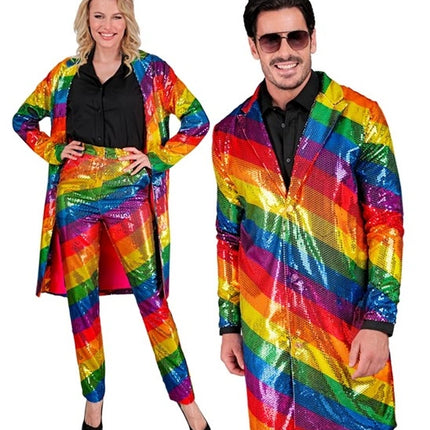 Widmann SRL Paillettenjas regenboog Pride