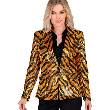 Widmann SRL Paillettenjas tijger