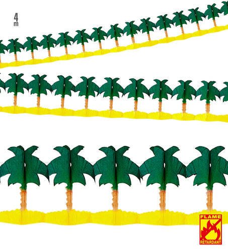 Widmann SRL Palmboom slingers als decoratie