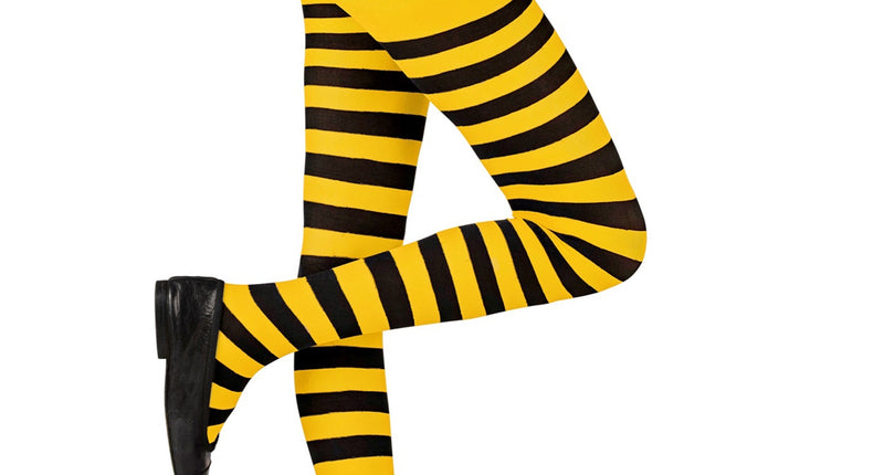 Widmann SRL Panty geel zwart gestreept bij kind