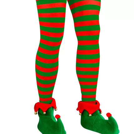 Widmann SRL Panty gestreept groen / rood Elf