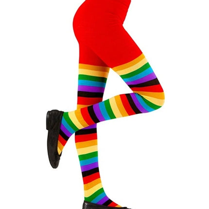 Widmann SRL Panty gestreept regenboog kind