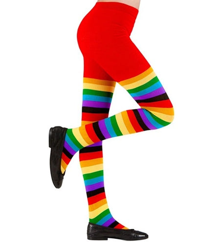 Widmann SRL Panty gestreept regenboog kind