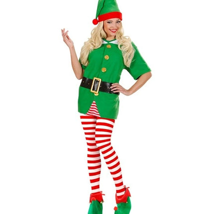 Widmann SRL Panty gestreept rood / wit one size Elf