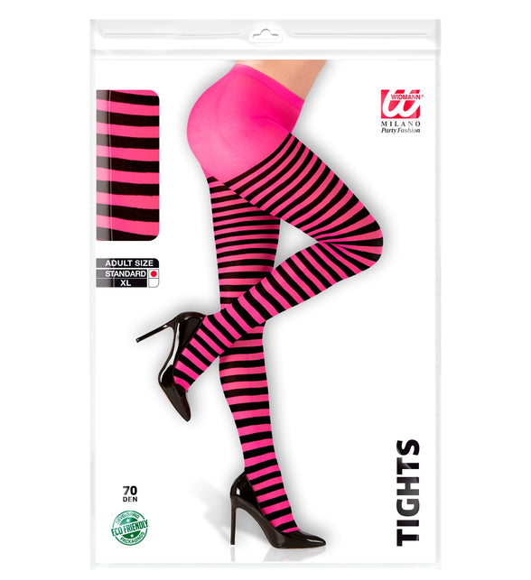 Widmann SRL Panty gestreept roze zwart