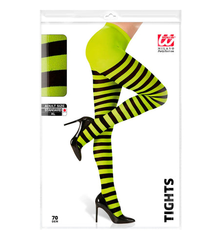 Widmann SRL Panty groen zwart gestreept dames