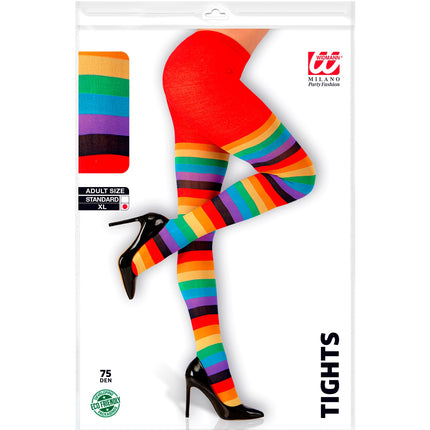 Widmann SRL Panty regenboog gestreept