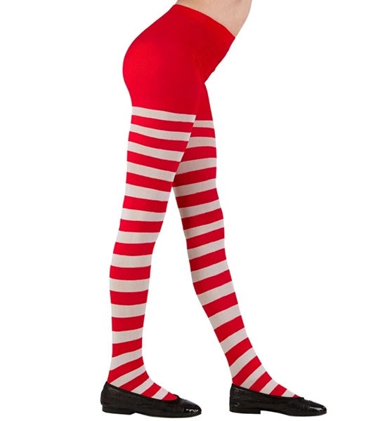Widmann SRL Panty rood/wit gestreept  Timo