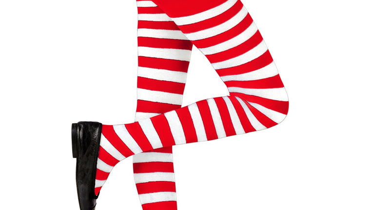 Widmann SRL Panty wit rood gestreept pipi kind