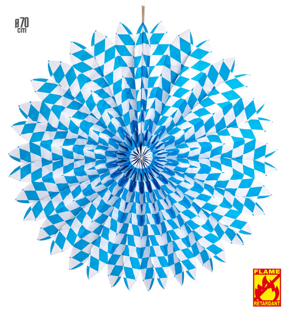 Widmann SRL Papieren Waaier Wit/Blauw Bv