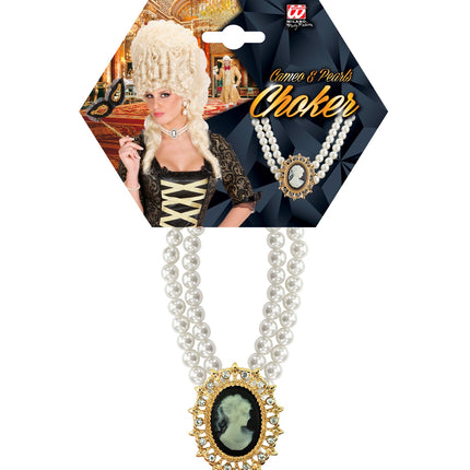 Widmann SRL Parelketting met edelsteen Barok