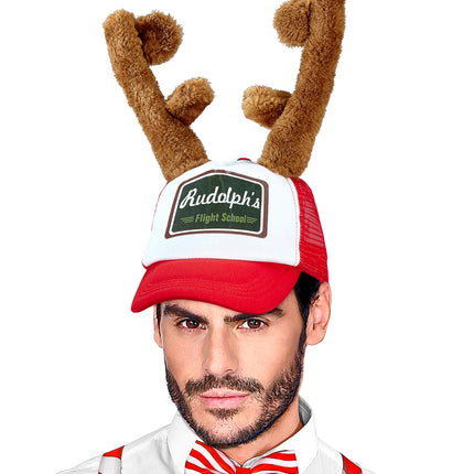 Widmann SRL Pet met rendierhoorntjes kerst