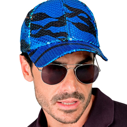 Widmann SRL Pet pailletten blauwe golf