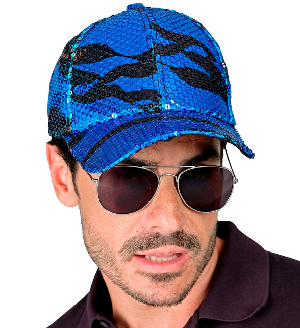 Widmann SRL Pet pailletten blauwe golf