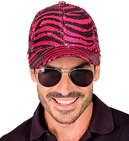 Widmann SRL Pet pailletten roze tijger