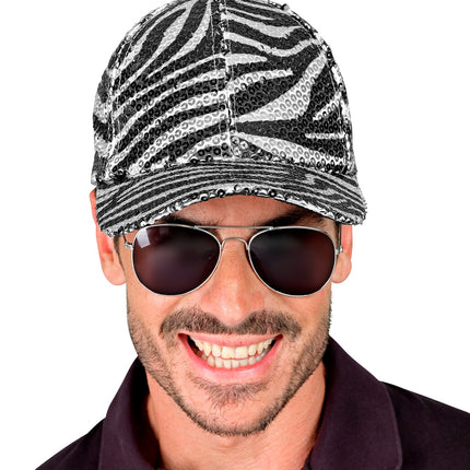 Widmann SRL Pet pailletten zebra