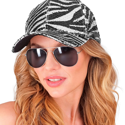 Widmann SRL Pet pailletten zebra