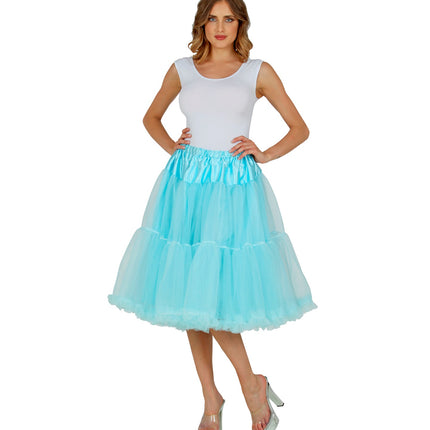 Widmann SRL Petticoat licht blauw tule 65cm
