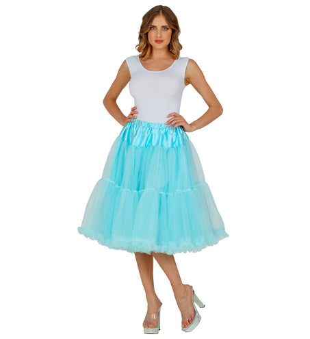 Widmann SRL Petticoat licht blauw tule 65cm