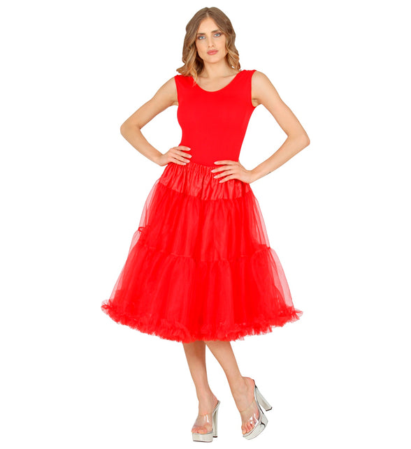 Widmann SRL Petticoat rood tule 65cm