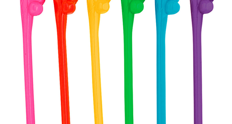 Widmann SRL Piemel rietjes regenboog kleuren