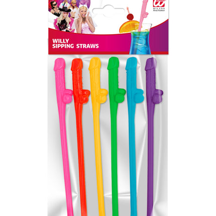 Widmann SRL Piemel rietjes regenboog kleuren