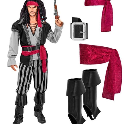 Widmann SRL Piraat heren kostuum Maud