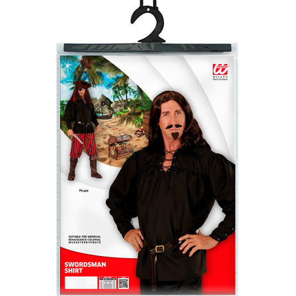 Widmann SRL Piraten blouse in zwart