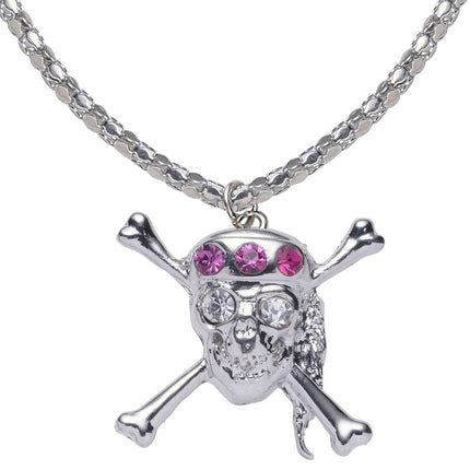 Widmann SRL Piraten ketting schedel strass