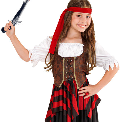 Widmann SRL Piraten pistool zwart zilver