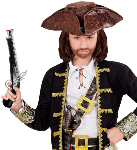 Widmann SRL Piraten pistool zwart zilver